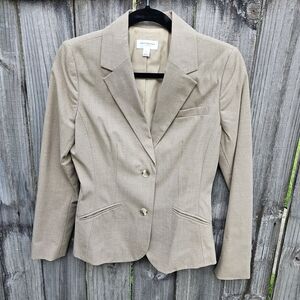 Dana Buchman Tan Blazer Lightweight Formal
